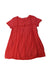 A Red Short Sleeve Dresses from Bonpoint in size 4T for girl. (Back View)