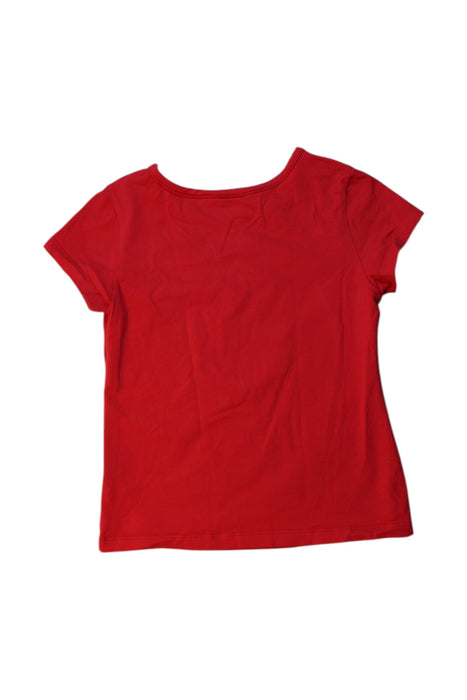 A Red Short Sleeve T Shirts from Momonittu in size 6T for girl. (Back View)