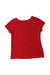A Red Short Sleeve T Shirts from Momonittu in size 6T for girl. (Back View)