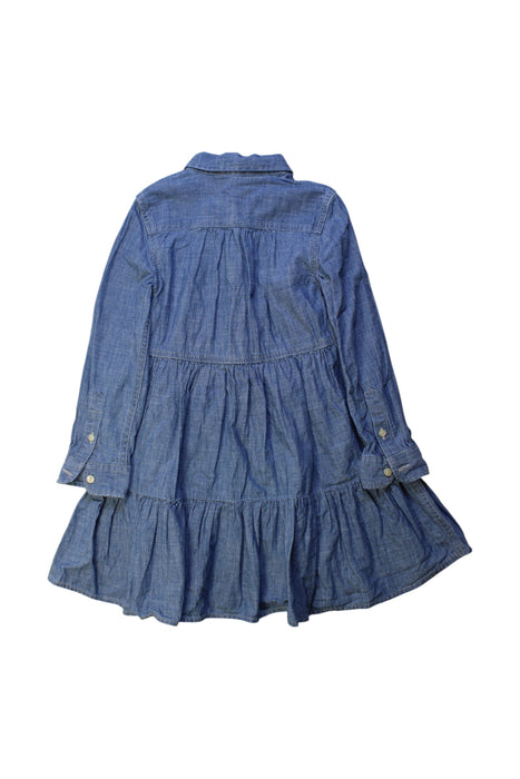 A Blue Long Sleeve Dresses from Polo Ralph Lauren in size 5T for girl. (Back View)