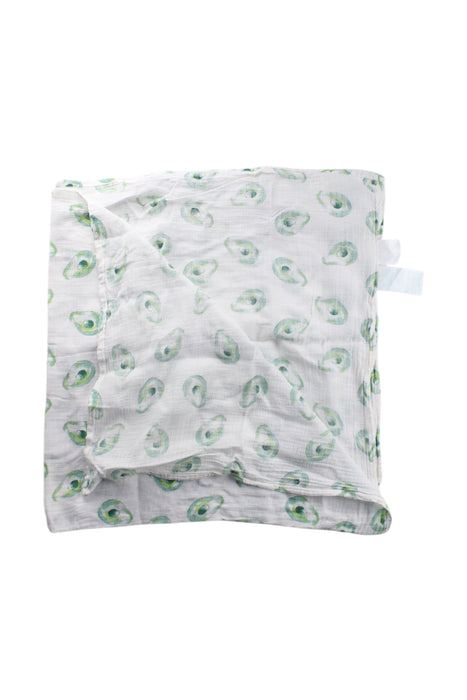 A Green Swaddles from Aden & Anais in size O/S for neutral. (Back View)