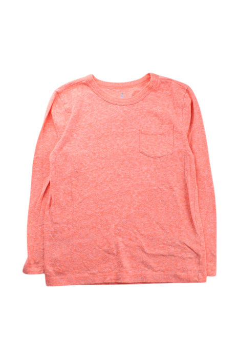 A Peach Long Sleeve T Shirts from Crewcuts in size 4T for neutral. (Front View)