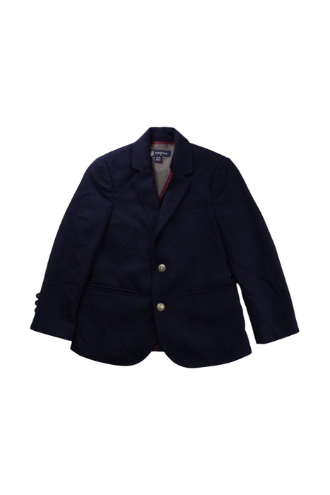 A Navy Blazers from Crewcuts in size 4T for boy. (Front View)