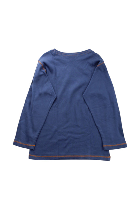 A Blue Long Sleeve T Shirts from City Threads in size 5T for neutral. (Back View)