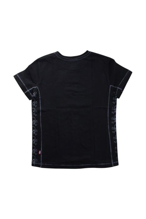 A Black Short Sleeve T Shirts from City Threads in size 5T for boy. (Back View)