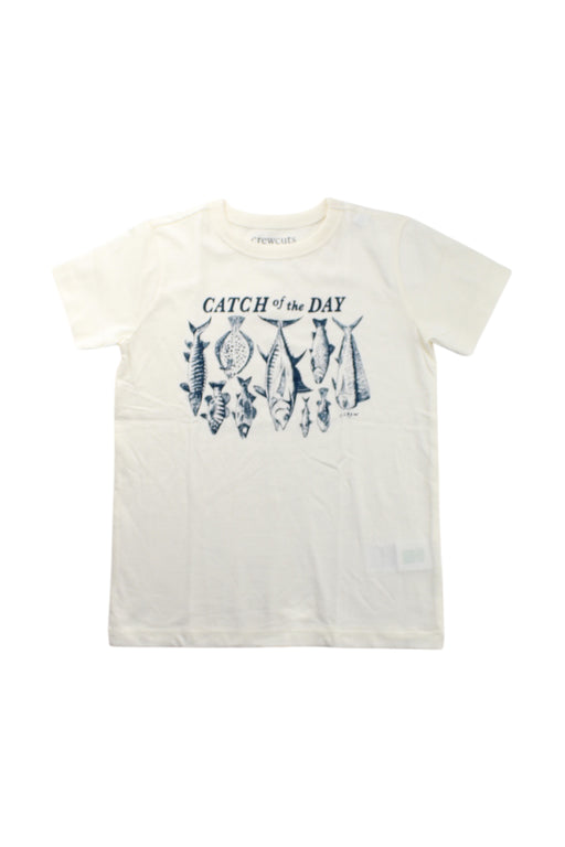 A White Short Sleeve T Shirts from Crewcuts in size 4T for neutral. (Front View)