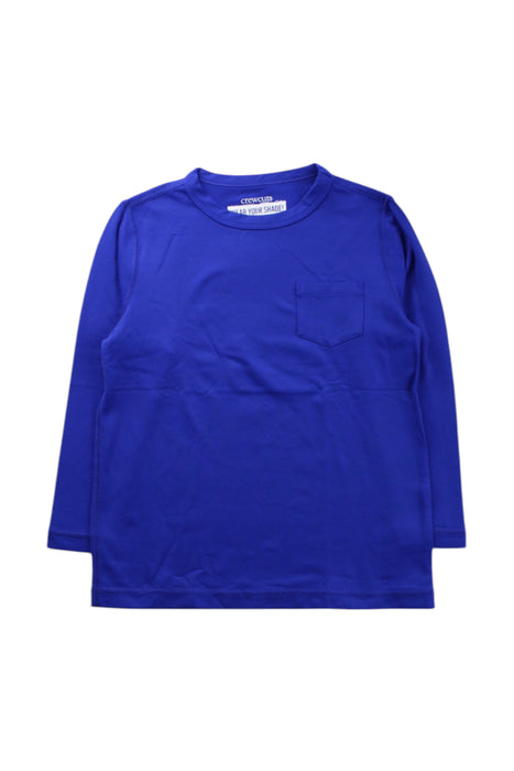 A Blue Long Sleeve T Shirts from Crewcuts in size 4T for neutral. (Front View)