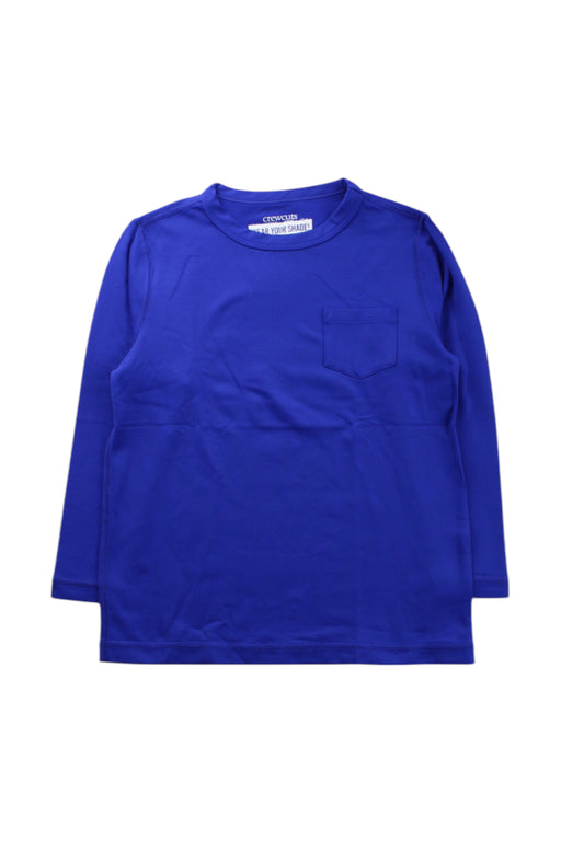 A Blue Long Sleeve T Shirts from Crewcuts in size 4T for neutral. (Front View)