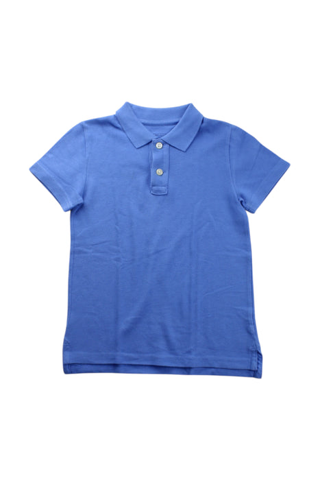 A Blue Short Sleeve Polos from Crewcuts in size 4T for boy. (Front View)