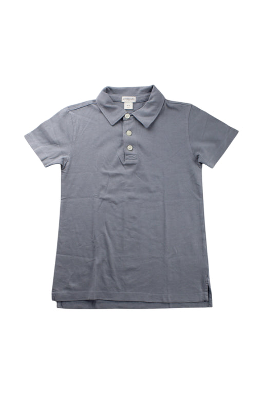 A Grey Short Sleeve Polos from Crewcuts in size 4T for neutral. (Front View)