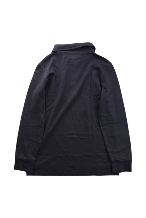 A Navy Long Sleeve Polos from Crewcuts in size 4T for boy. (Back View)