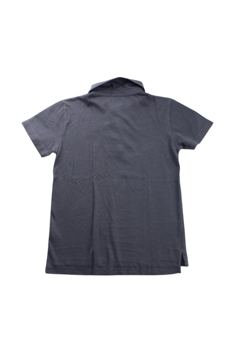 A Navy Short Sleeve Polos from Crewcuts in size 4T for neutral. (Back View)