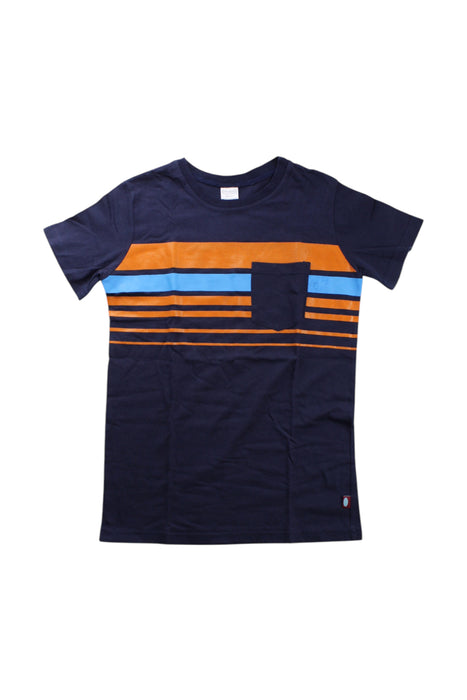 A Navy Short Sleeve T Shirts from City Threads in size 7Y for boy. (Front View)