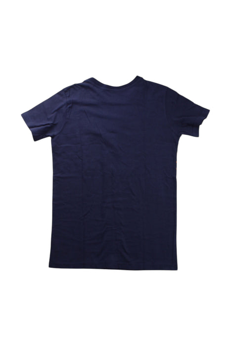 A Navy Short Sleeve T Shirts from City Threads in size 7Y for boy. (Back View)