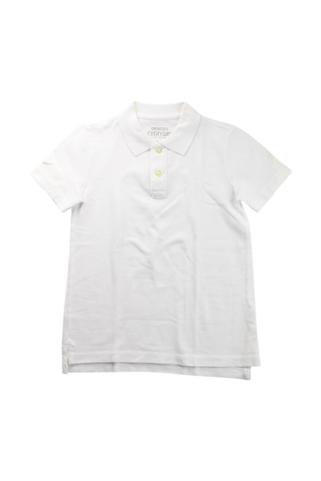 A White Short Sleeve Polos from Crewcuts in size 4T for neutral. (Front View)