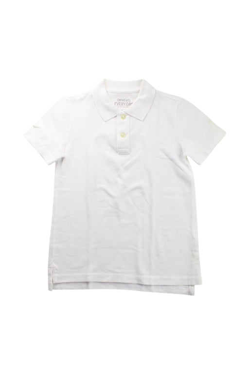 A White Short Sleeve Polos from Crewcuts in size 4T for neutral. (Front View)