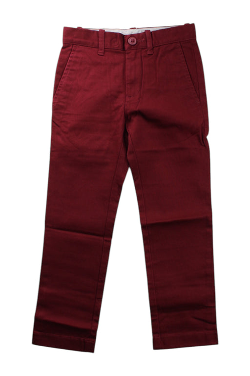 A Burgundy Dress Pants from Crewcuts in size 5T for boy. (Front View)