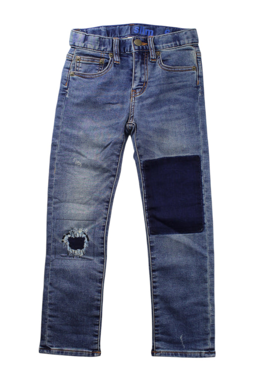 A Blue Jeans from Crewcuts in size 6T for boy. (Front View)