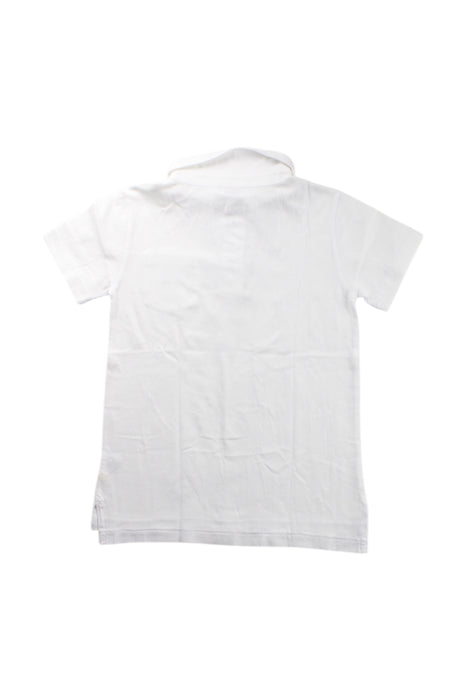 A White Short Sleeve Polos from Crewcuts in size 4T for neutral. (Back View)