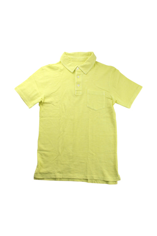 A Yellow Short Sleeve Polos from Crewcuts in size 12Y for boy. (Front View)