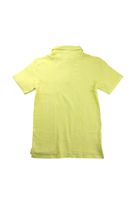A Yellow Short Sleeve Polos from Crewcuts in size 12Y for boy. (Back View)