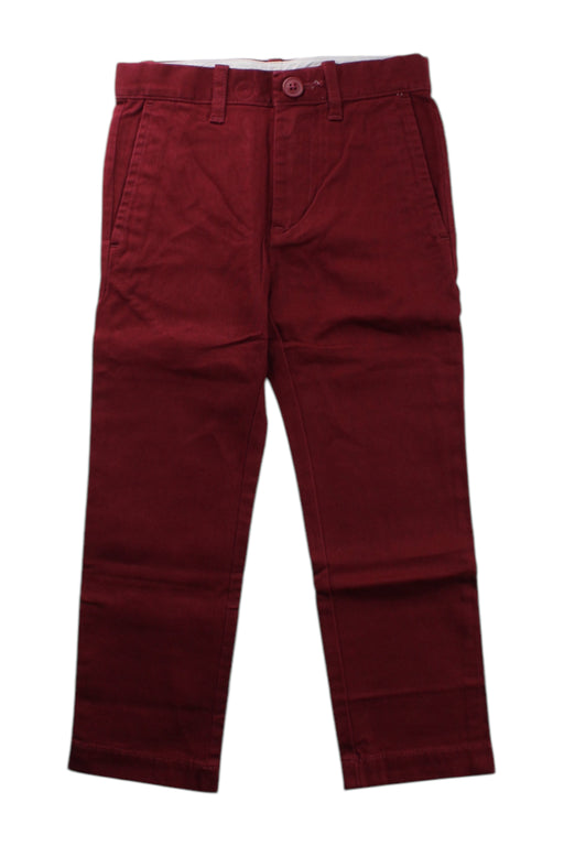 A Burgundy Casual Pants from Crewcuts in size 4T for boy. (Front View)