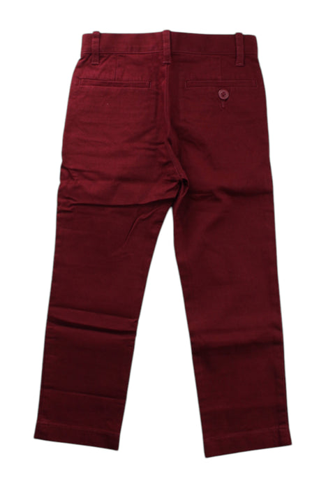 A Burgundy Casual Pants from Crewcuts in size 4T for boy. (Back View)