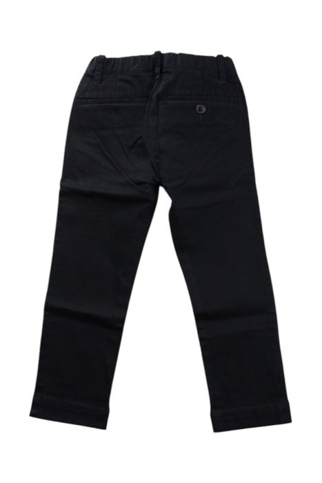 A Black Casual Pants from Crewcuts in size 4T for boy. (Back View)