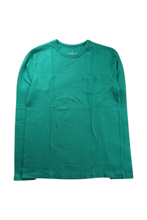 A Green Long Sleeve T Shirts from Crewcuts in size 12Y for boy. (Front View)