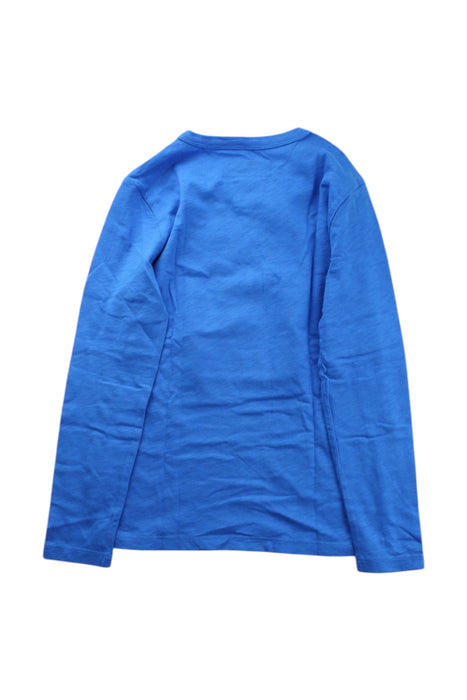 A Blue Long Sleeve T Shirts from Crewcuts in size 8Y for boy. (Back View)