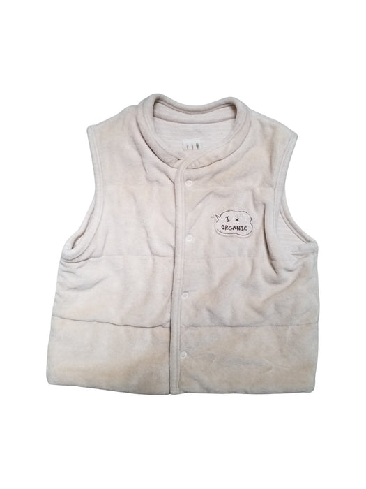 A Beige Outerwear Vests from Nature Baby in size 18-24M for neutral. (Front View)