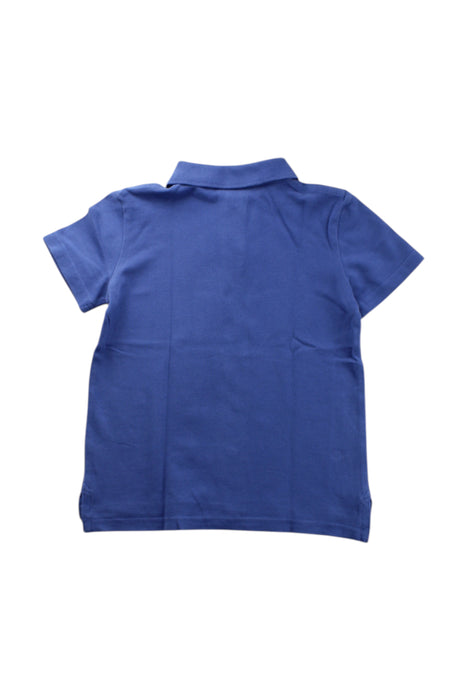 A Blue Short Sleeve Polos from Crewcuts in size 4T for neutral. (Back View)