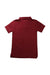 A Burgundy Short Sleeve Polos from Crewcuts in size 4T for boy. (Back View)