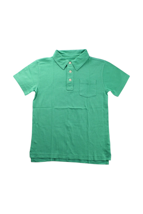 A Green Short Sleeve Polos from Crewcuts in size 4T for neutral. (Front View)