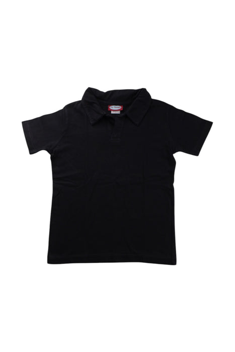 A Black Short Sleeve Polos from City Threads in size 5T for neutral. (Front View)