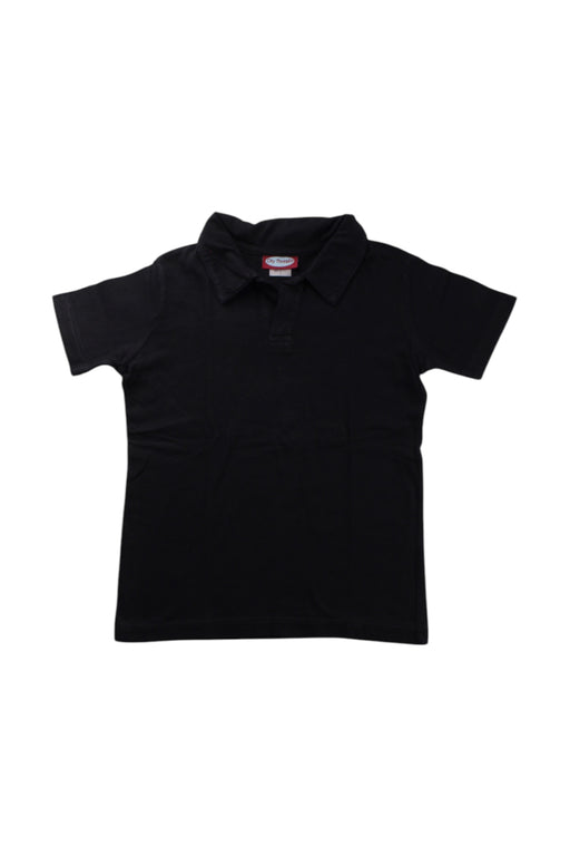 A Black Short Sleeve Polos from City Threads in size 5T for neutral. (Front View)