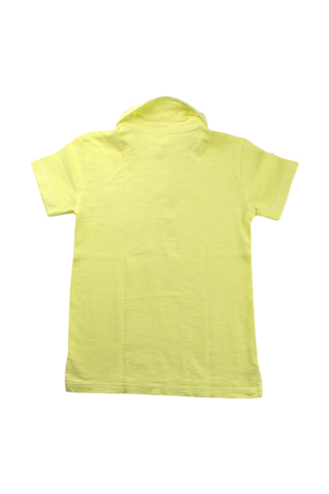A Yellow Short Sleeve Polos from Crewcuts in size 4T for neutral. (Back View)