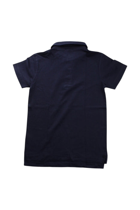 A Navy Short Sleeve Polos from Crewcuts in size 4T for neutral. (Back View)