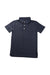 A Navy Short Sleeve Polos from Crewcuts in size 4T for boy. (Front View)