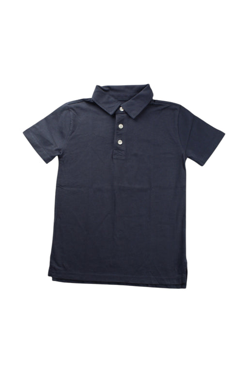 A Navy Short Sleeve Polos from Crewcuts in size 4T for boy. (Front View)