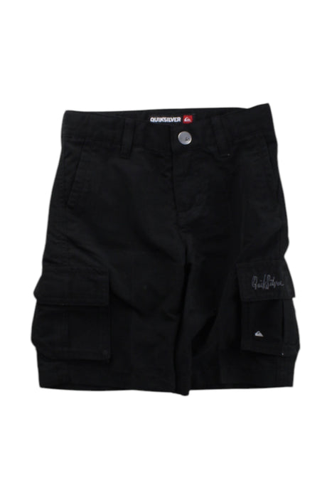 A Black Shorts from Quiksilver in size 4T for boy. (Front View)