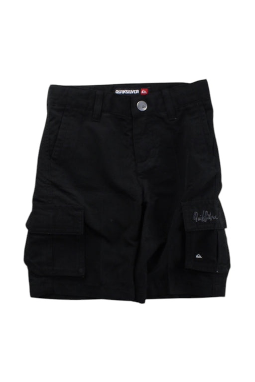 A Black Shorts from Quiksilver in size 4T for boy. (Front View)