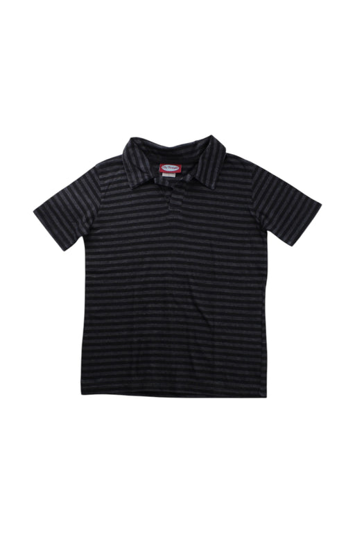 A Black Short Sleeve Polos from City Threads in size 5T for boy. (Front View)