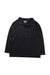 A Black Long Sleeve Polos from City Threads in size 5T for neutral. (Front View)