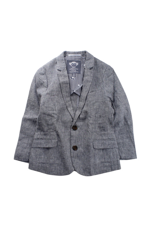 A Grey Blazers from Appaman in size 5T for boy. (Front View)