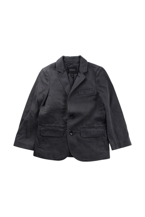 A Black Blazers from Crewcuts in size 5T for boy. (Front View)