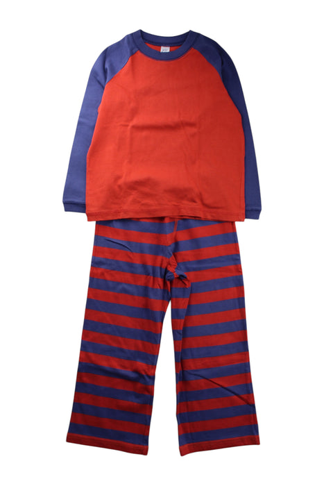 A Red Pyjama Sets from Boden in size 4T for neutral. (Front View)
