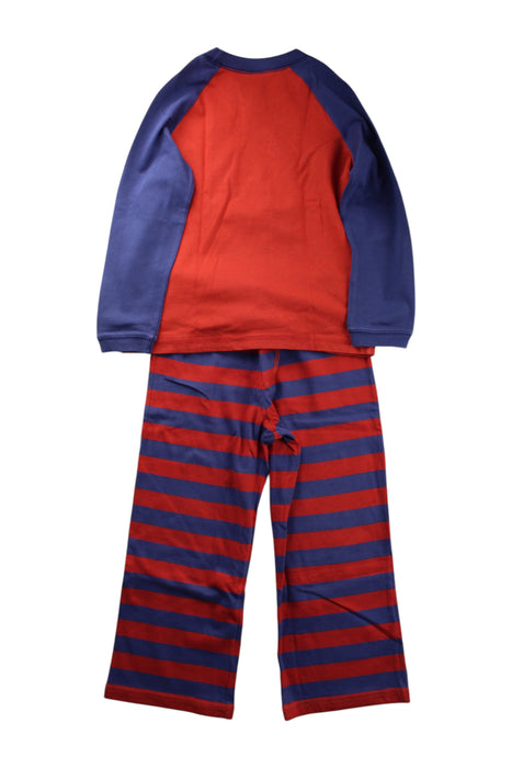 A Red Pyjama Sets from Boden in size 4T for neutral. (Back View)