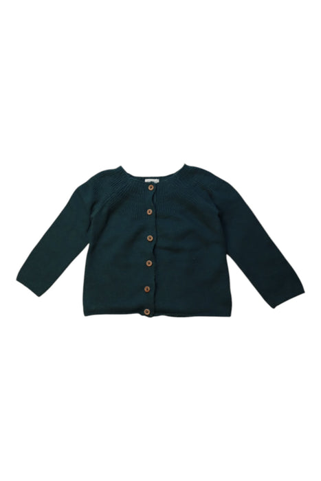A Green Cardigans from Gocco in size 18-24M for girl. (Front View)