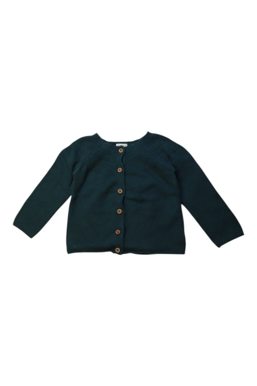 A Green Cardigans from Gocco in size 18-24M for girl. (Front View)